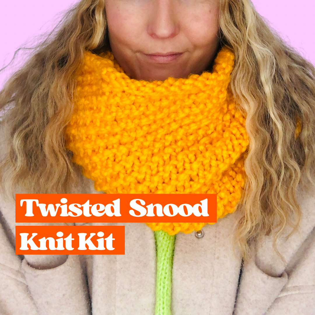 twisted snood knitting kit