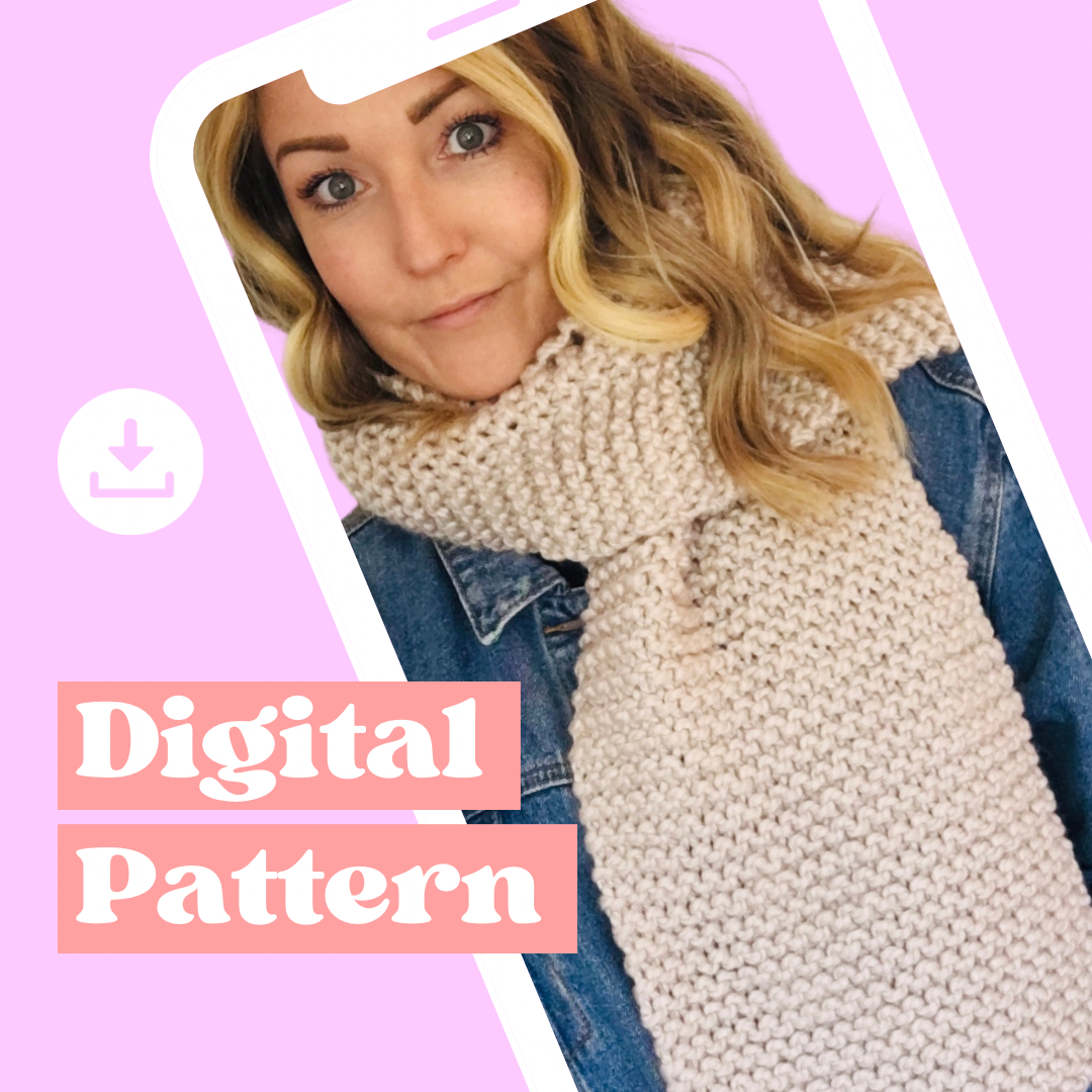 beginner scarf knitting pattern
