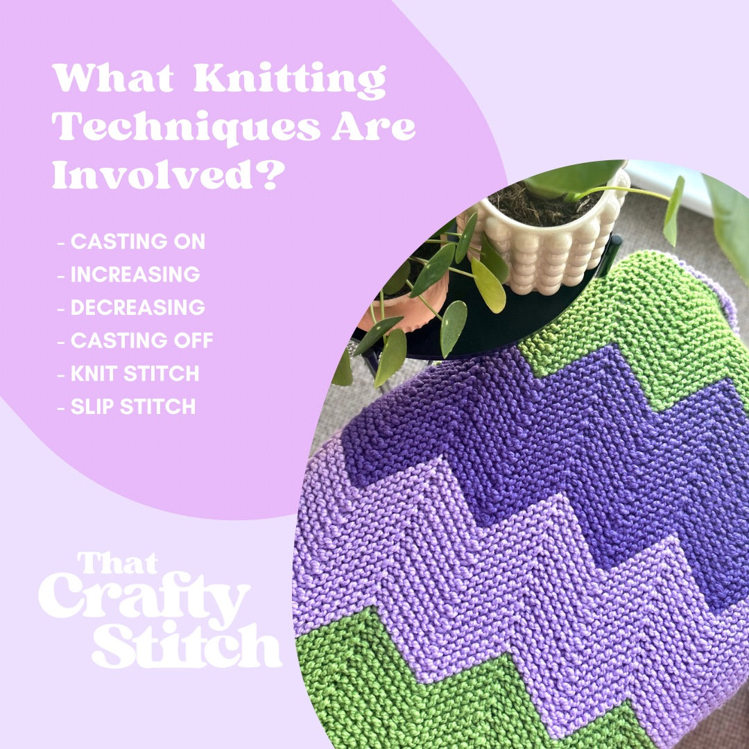 wavy blanket knitting pattern