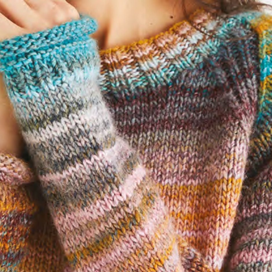 Sirdar jewelspun aran sweater knit kit