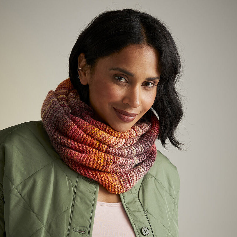 Sirdar jewelspun snood knit kit