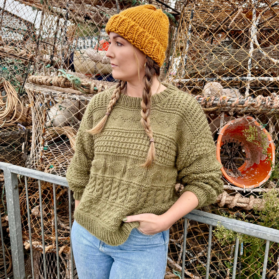 2025 Knitting advent calendar - that crafty stitch | fisherman core jumper knitting pattern | chunky fisherman style jumper advent calendar