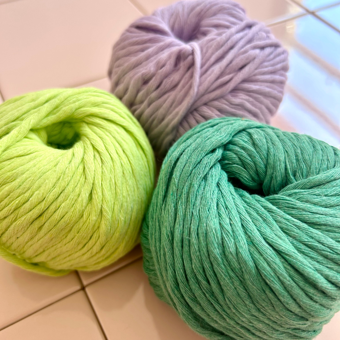chunky cotton yarn | 100% recycled cotton yarn | for knitting, crochet and macrame