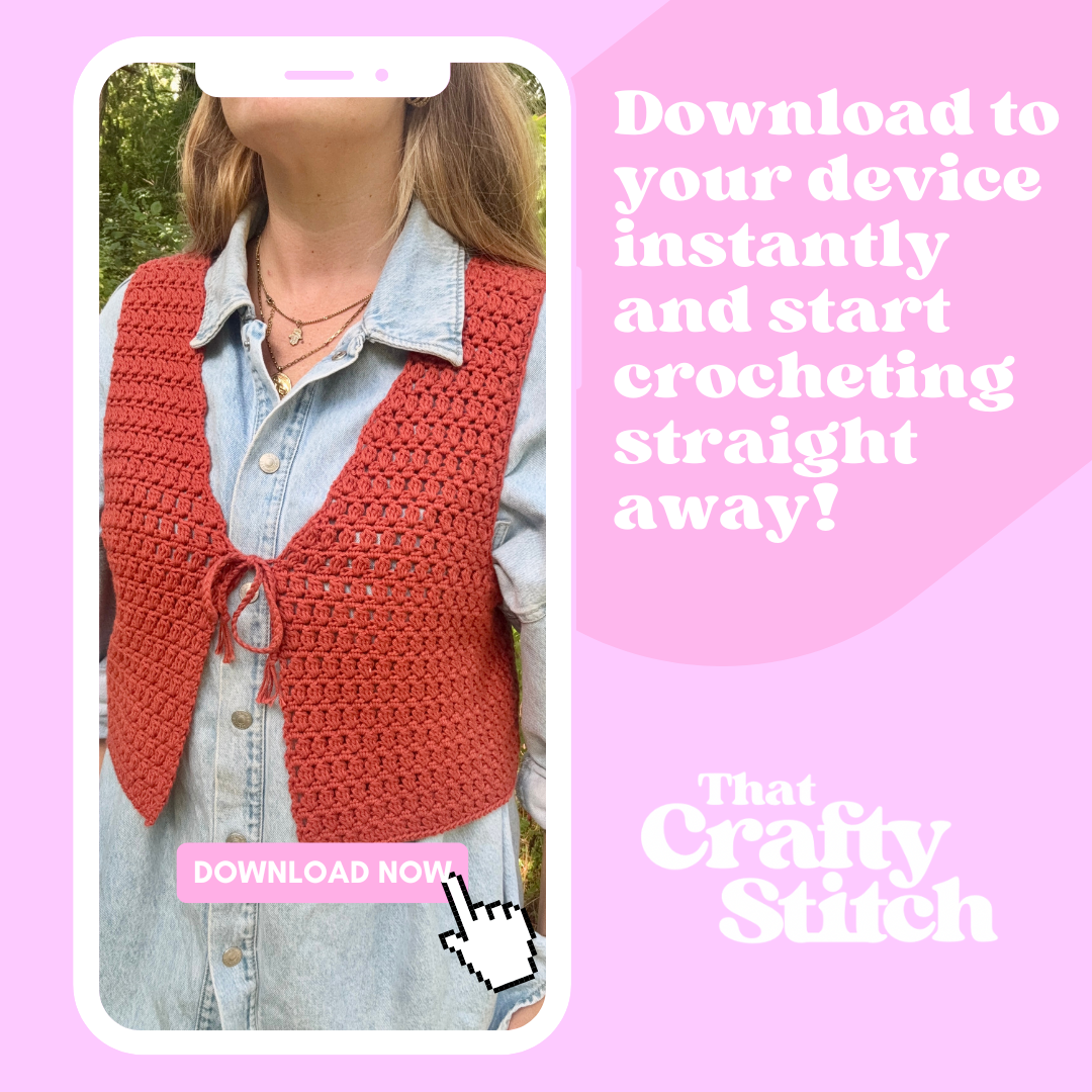 Mabel Tie Front top crochet pattern | digital crochet pattern | intermediate level crochet clothing pattern