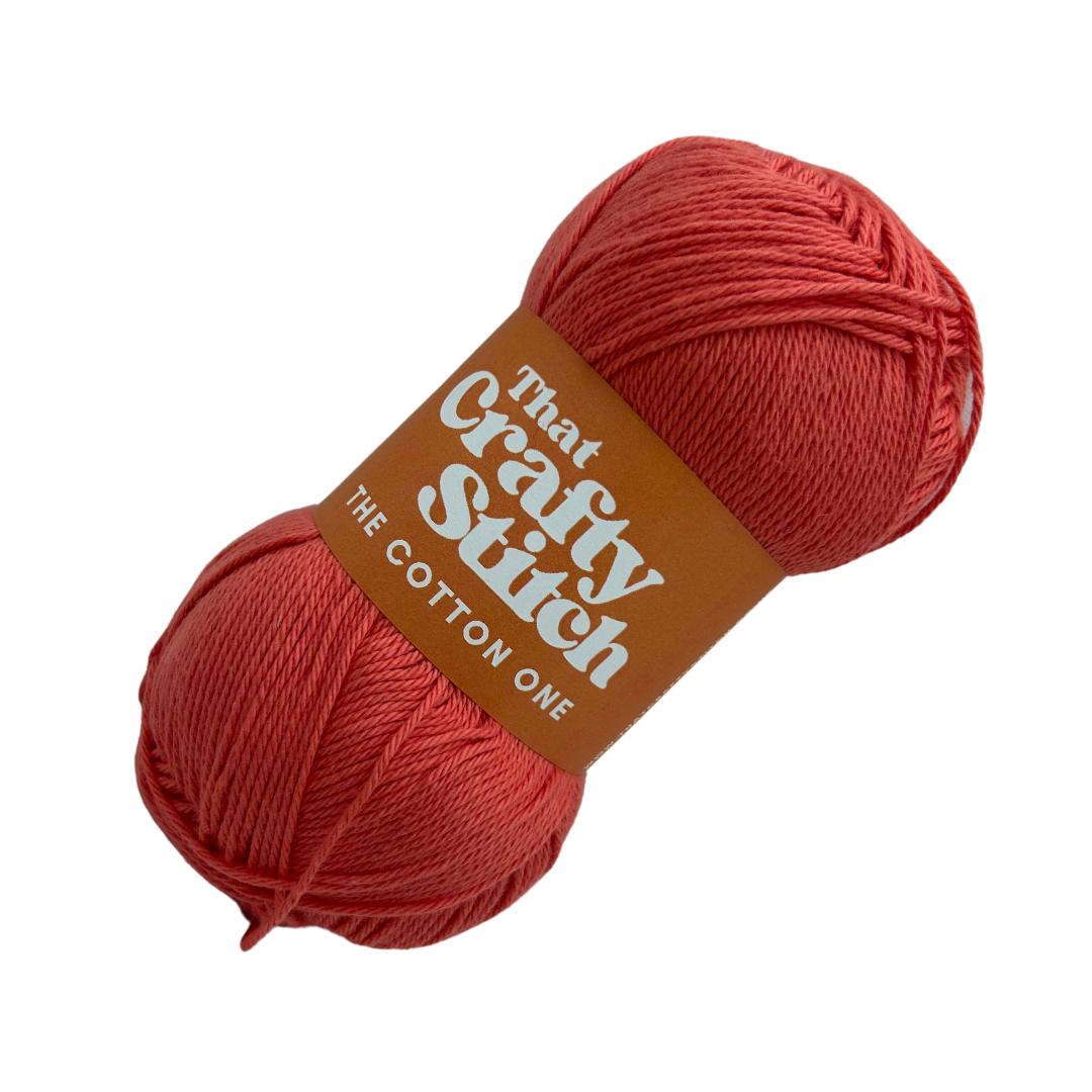 DK cotton Coral | double knitting cotton yarn