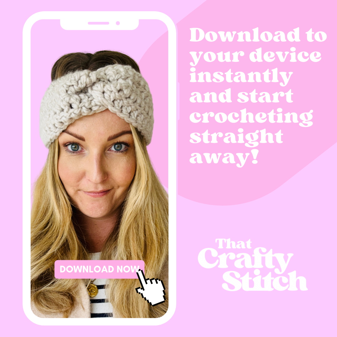 beginner crochet pattern - learn how to crochet - digital download