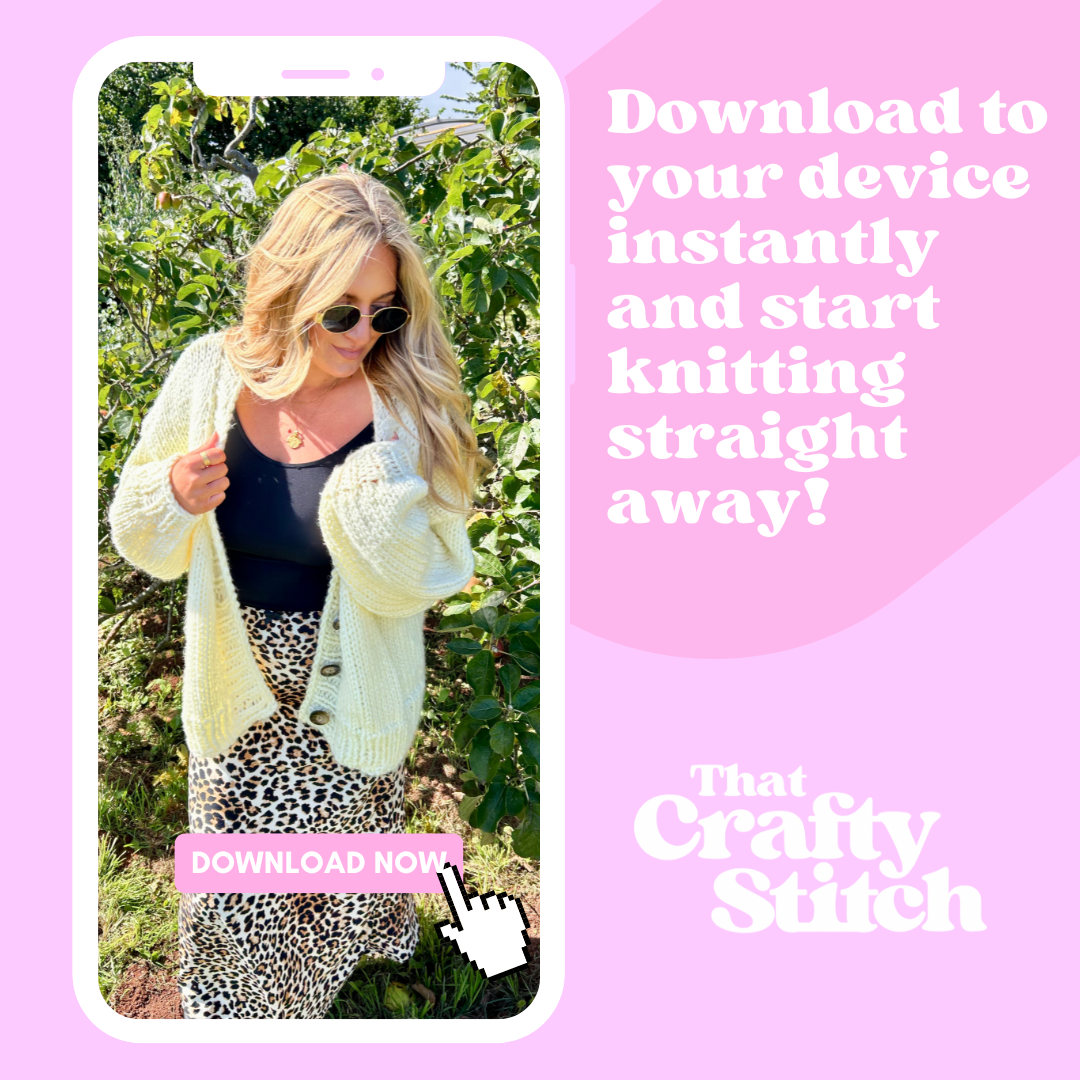 Chloe cardigan knit pattern | chunk v-neck cardigan knitting pattern | beginner friendly