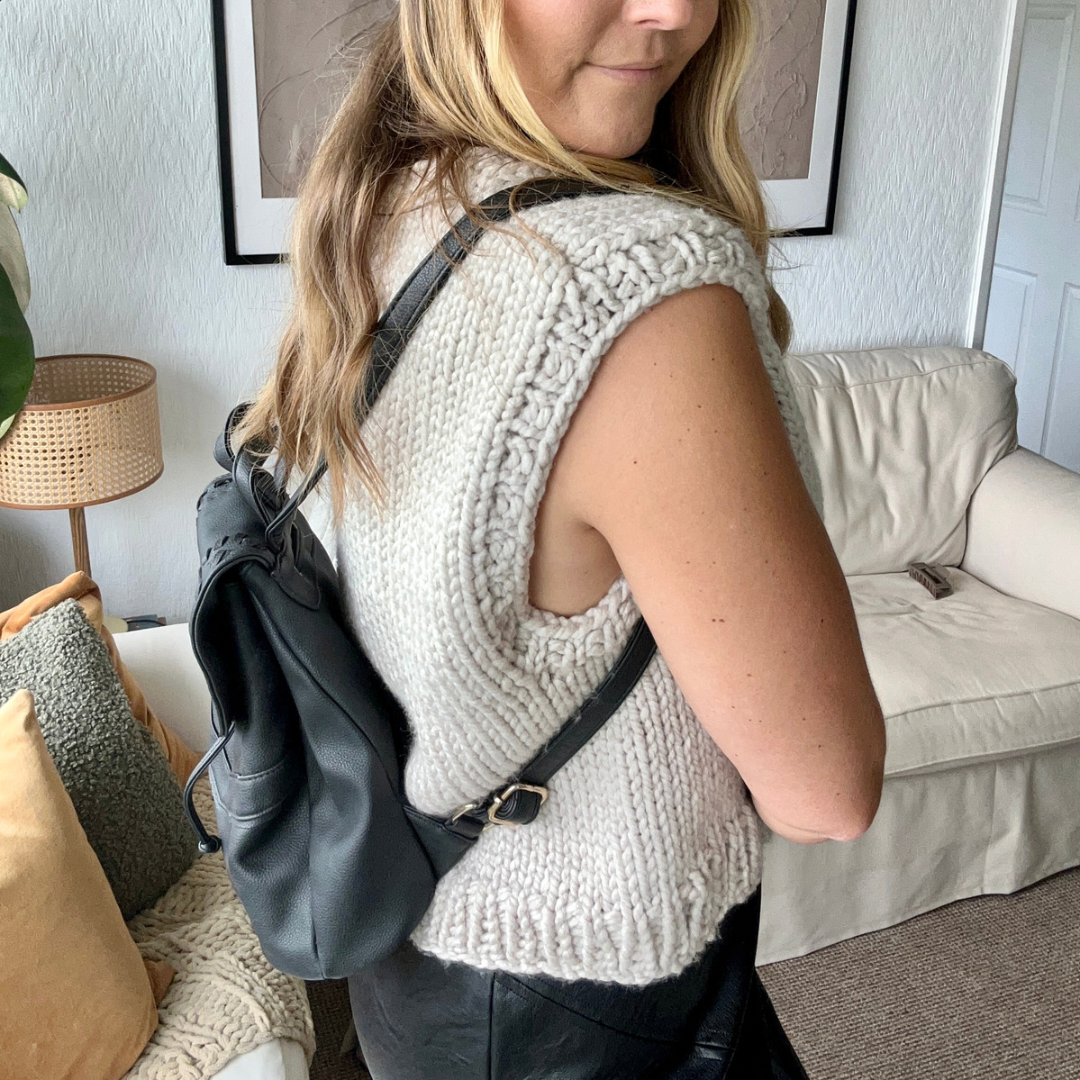 sweater vest knitting pattern | easy chunky sweater vest pattern | digital download