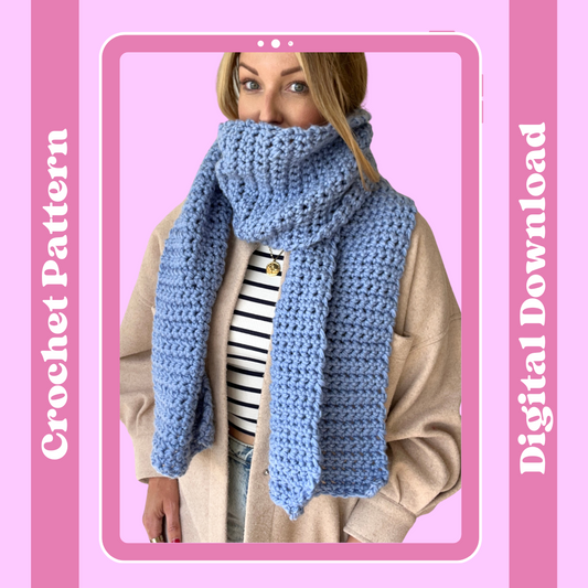 Beginner crochet scarf crochet pattern