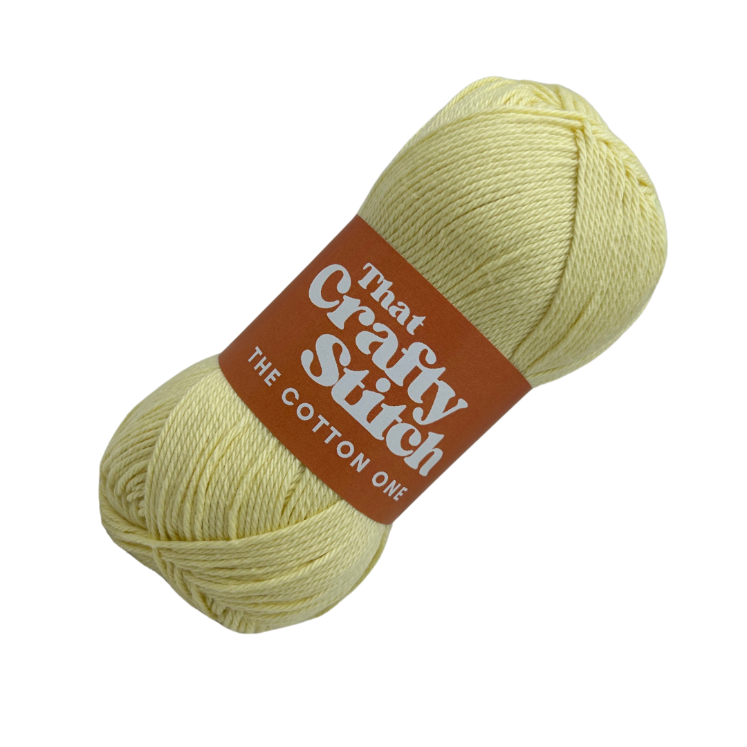 DK cotton Lemon | double knitting cotton yarn