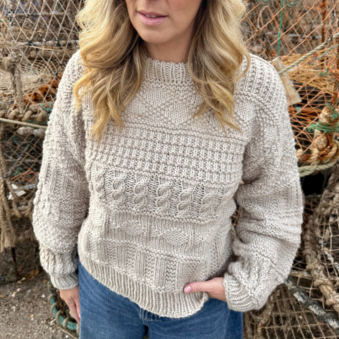 2025 Knitting advent calendar - that crafty stitch | fisherman core jumper knitting pattern | chunky fisherman style jumper advent calendar