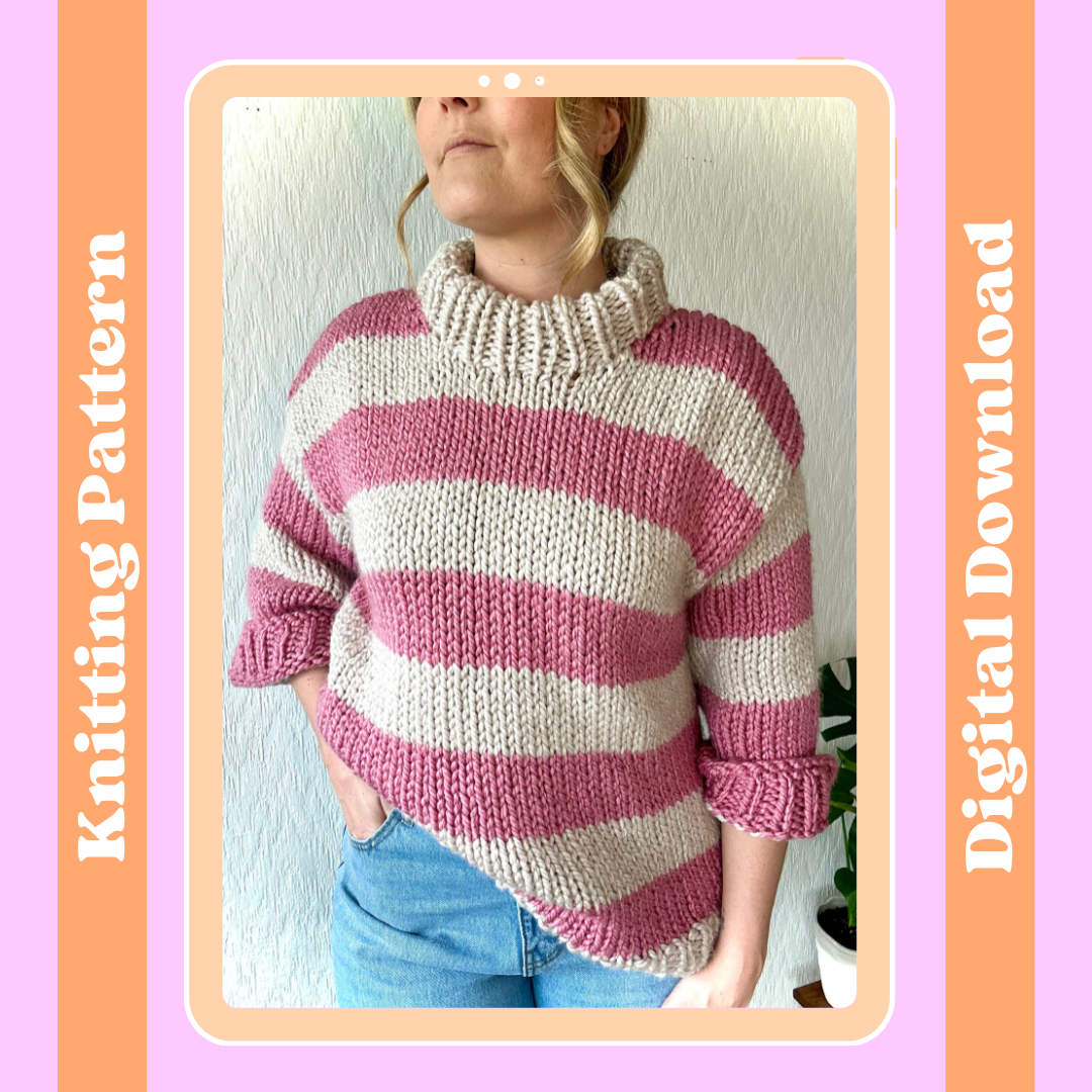 Crochet striped sweater pattern online