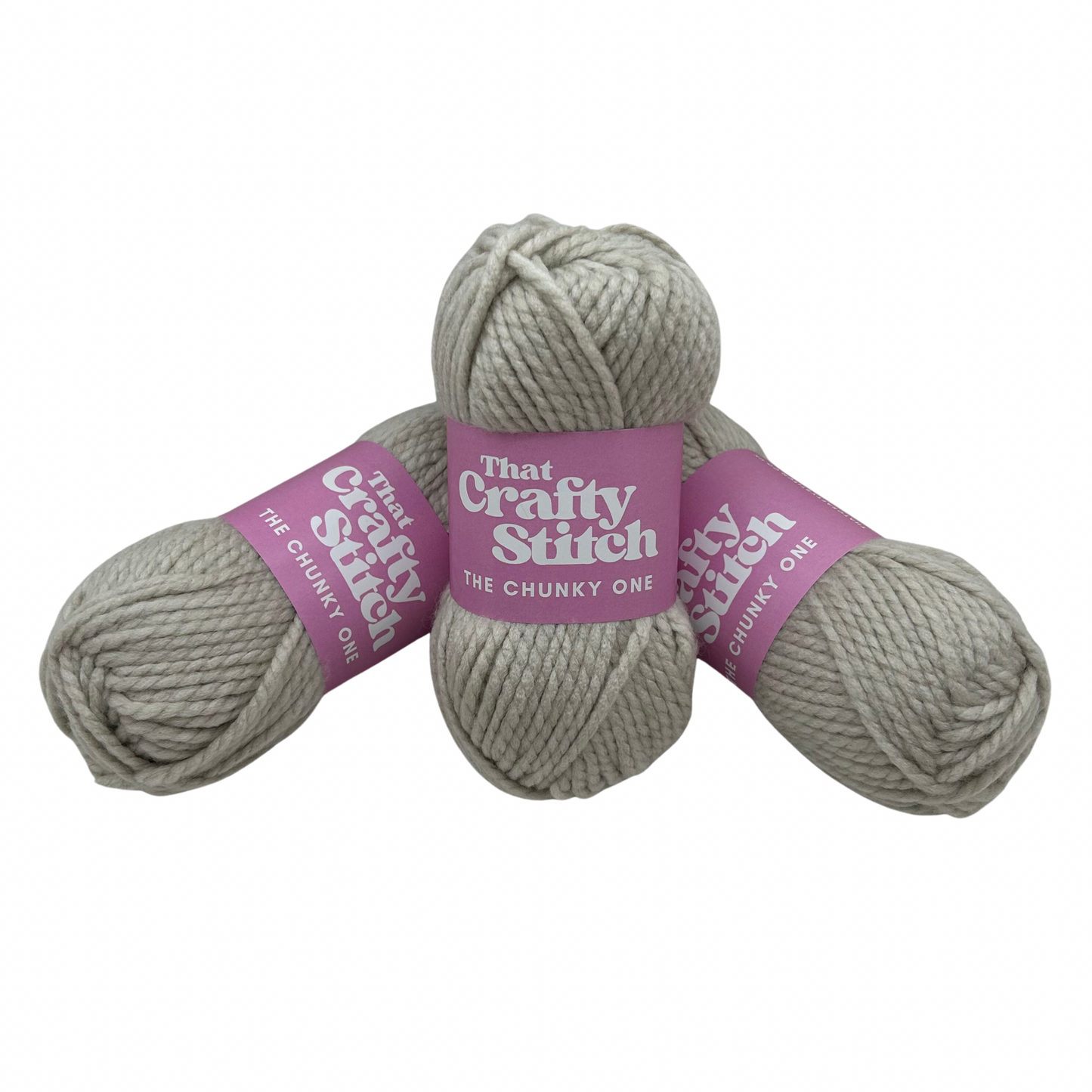 Beige super chunky yarn