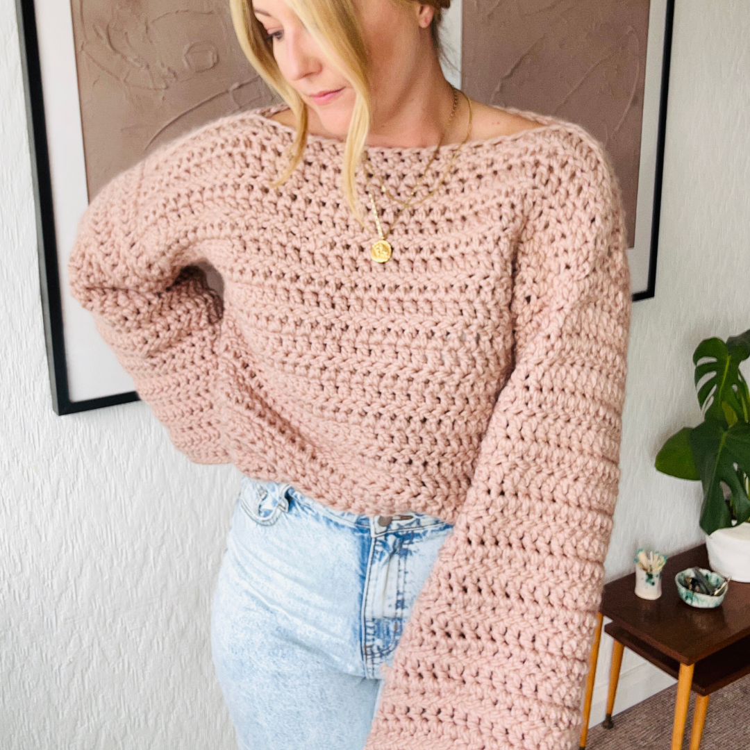 The Laura Crochet jumper kit - learn how to crochet - beginner friendly crochet kit