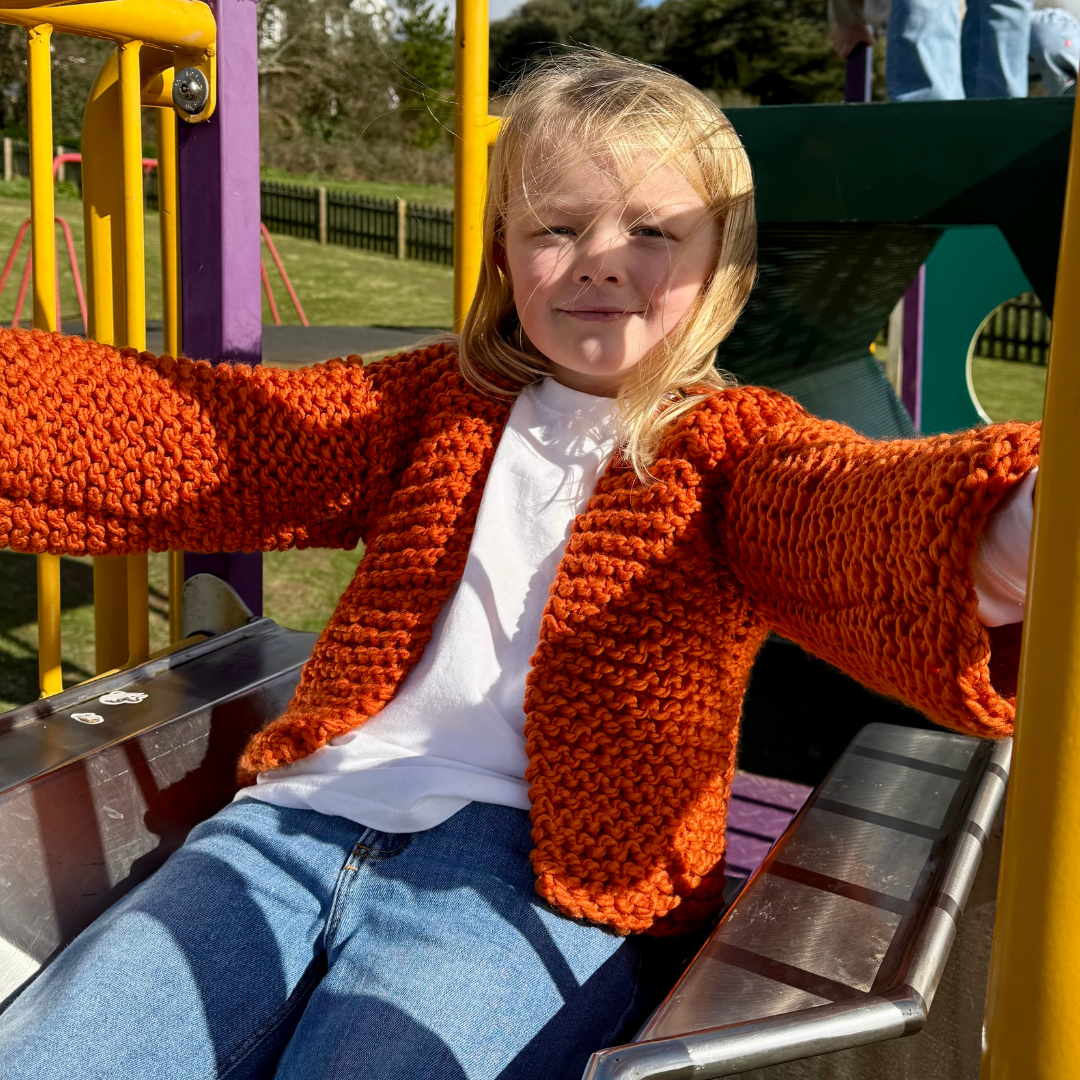 Mini cardigan knitting pattern | kids cardigan pattern | digital knitting pattern | easy Childs cardigan