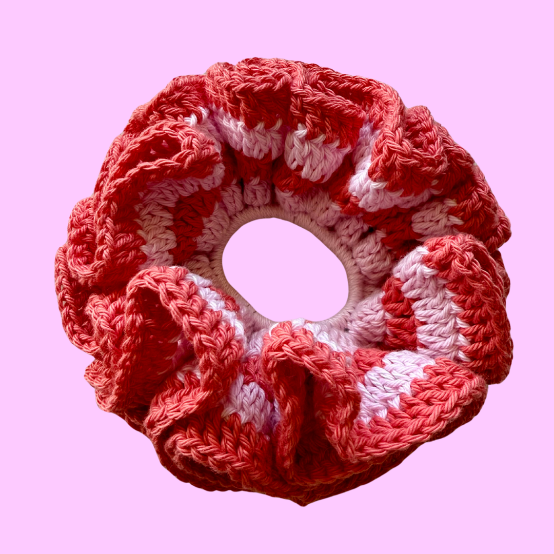 Ruffle scrunchie crochet pattern | beginner friendly crochet pattern | digital pattern