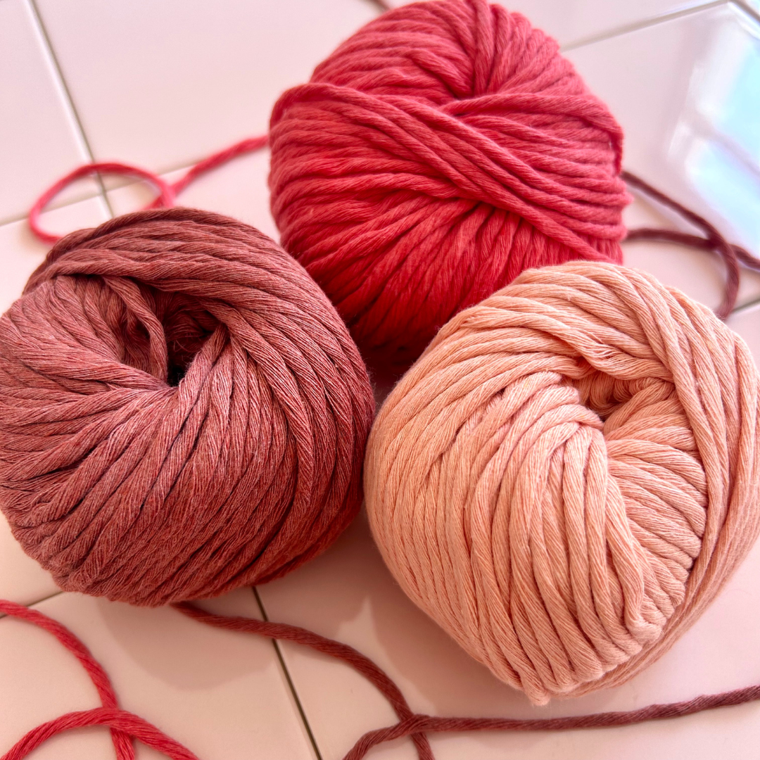 chunky cotton yarn | 100% recycled cotton yarn | for knitting, crochet and macrame