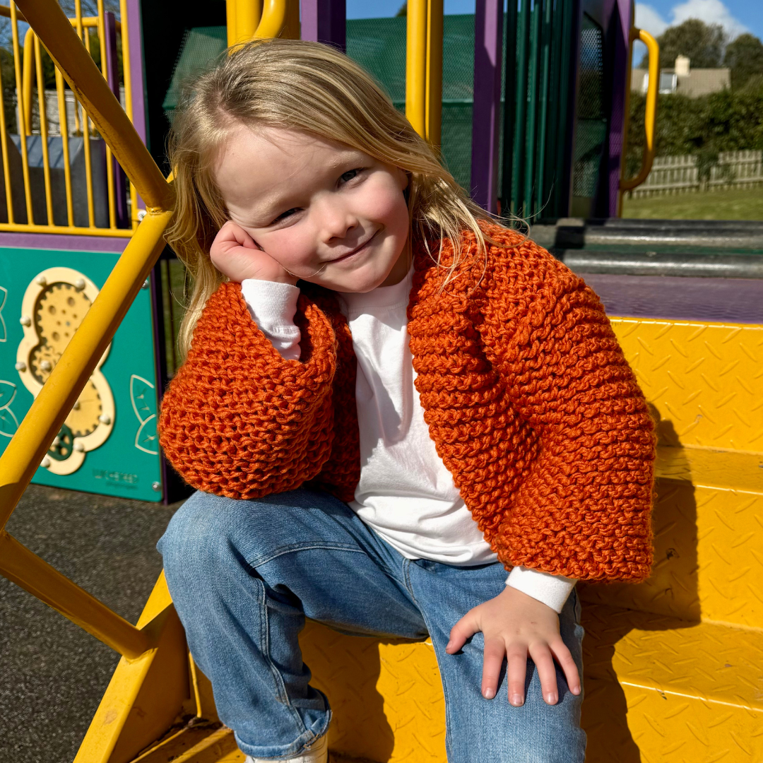beginner cardigan knitting pattern bundle | mum and mini chunky cardigan knitting pattern