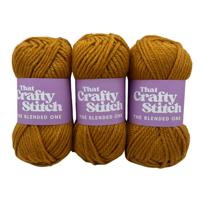 super chunky wool blend yarn - mustard / ochre