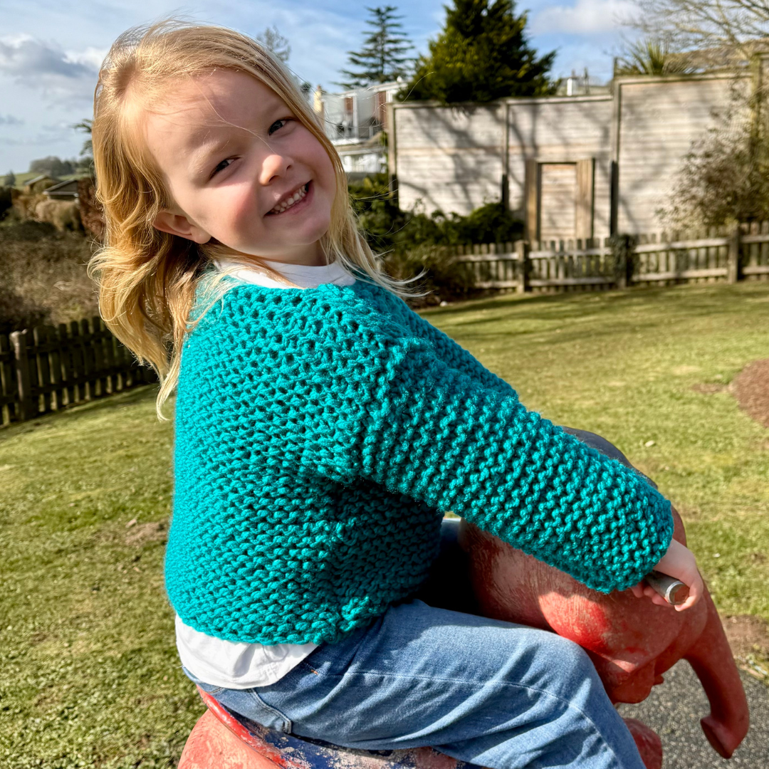 Mini jumper knitting pattern | digital knitting pattern | Childs jumper knit pattern | easy kids sweater