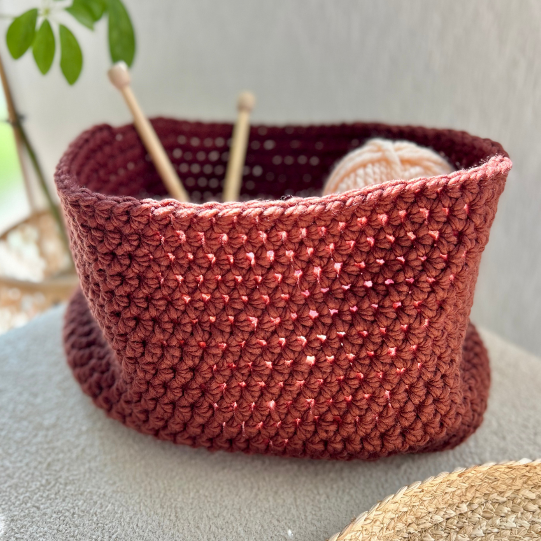 crochet basket bag digital pattern - beginner crochet pattern
