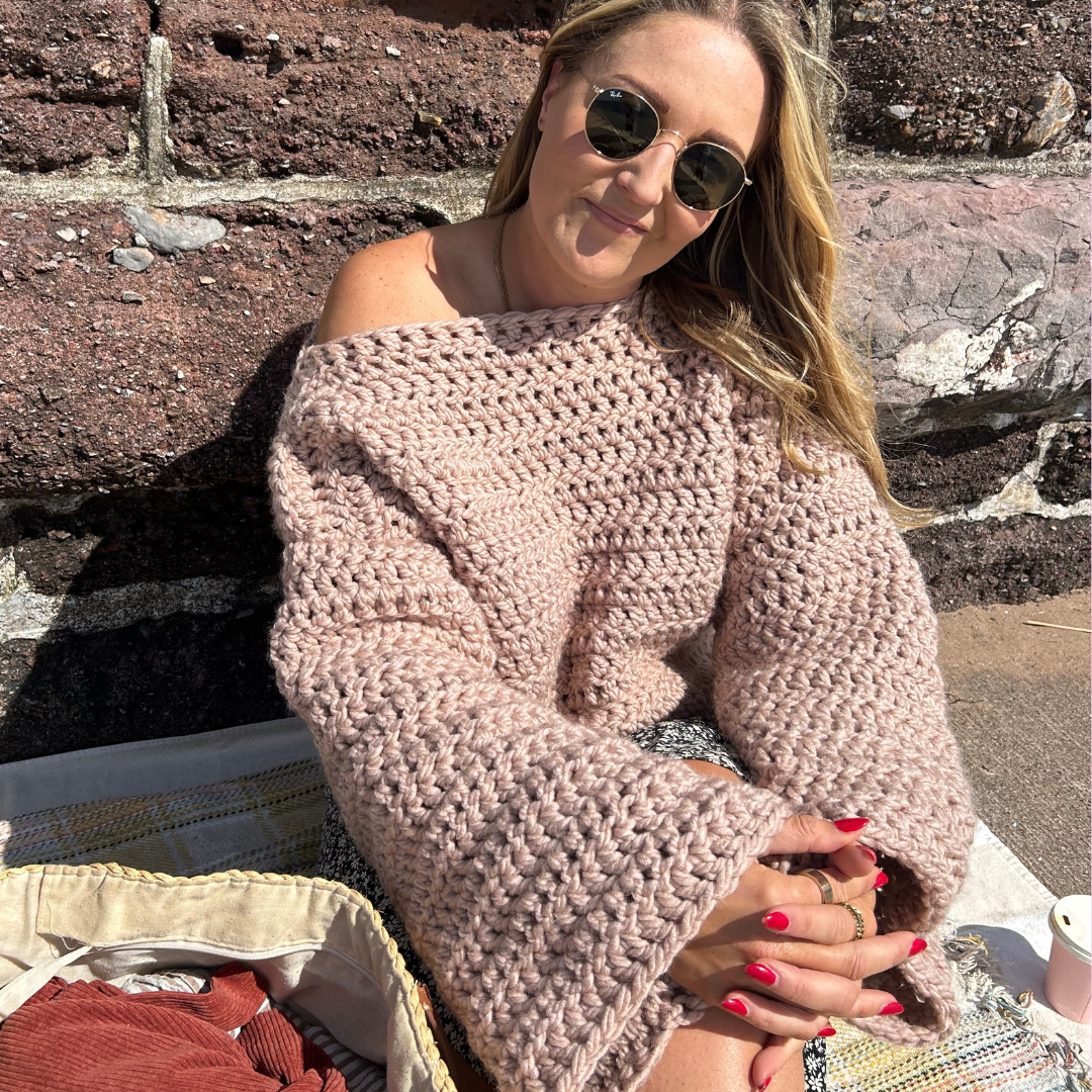 The Laura Crochet jumper kit - learn how to crochet - beginner friendly crochet kit