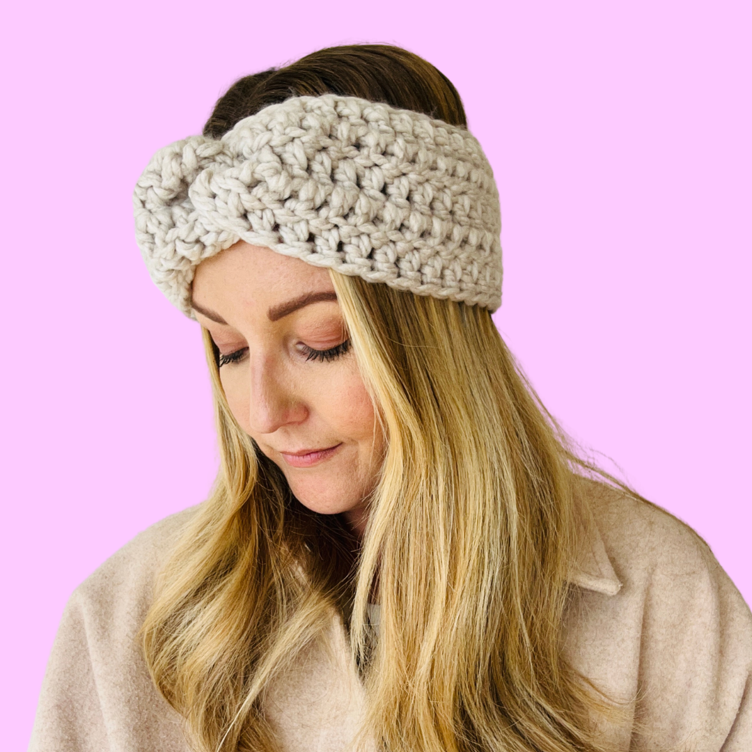 beginner crochet headband kit - learn how to crochet - crochet starter kit
