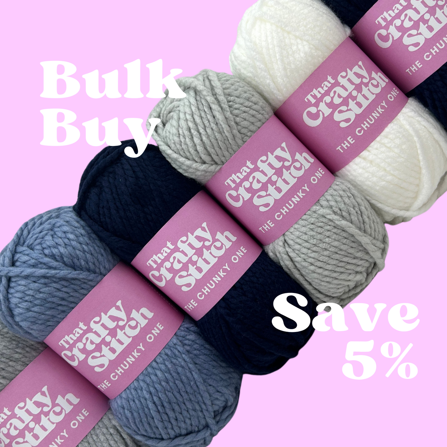 Nautical super chunky yarn bundle