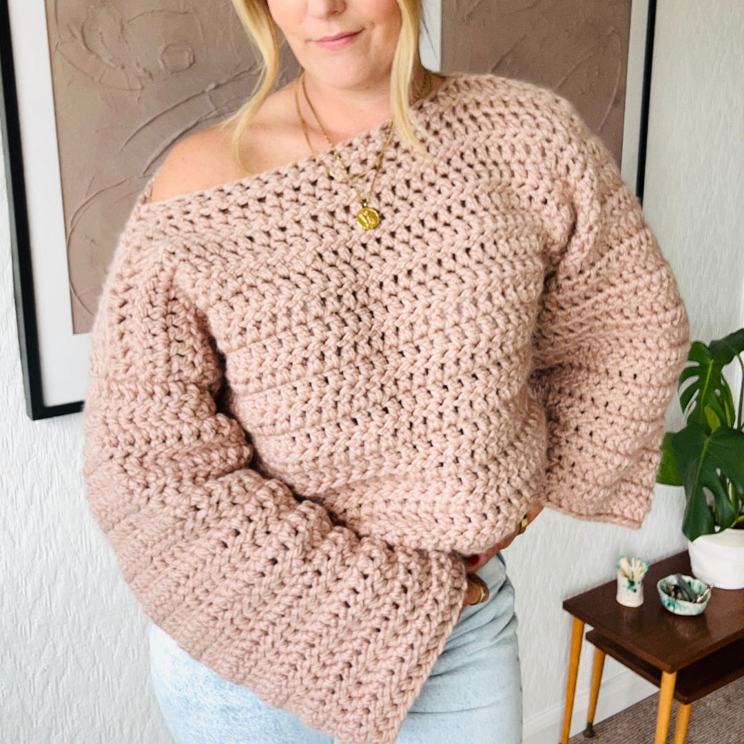 The Laura Crochet jumper kit - learn how to crochet - beginner friendly crochet kit