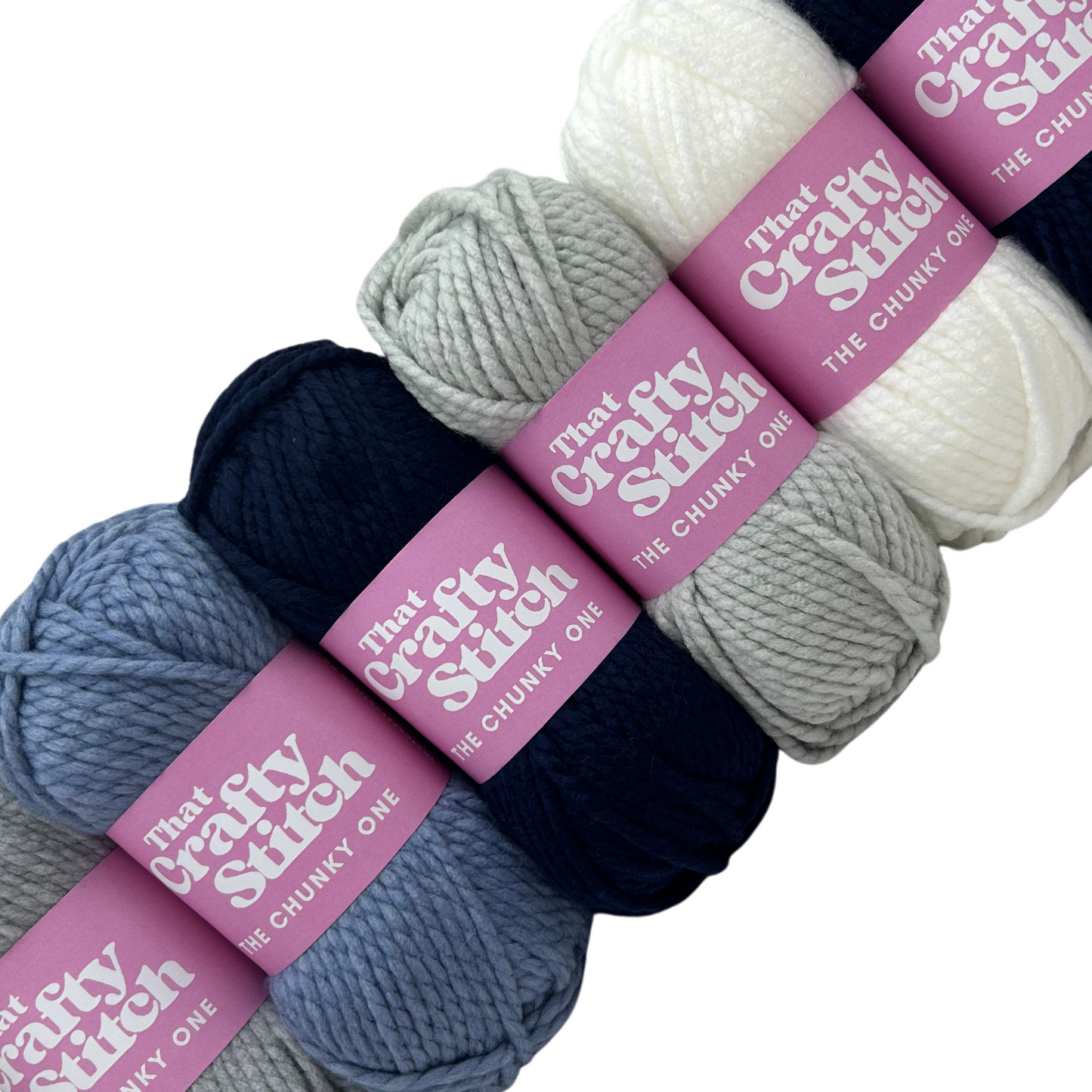 Nautical super chunky yarn bundle