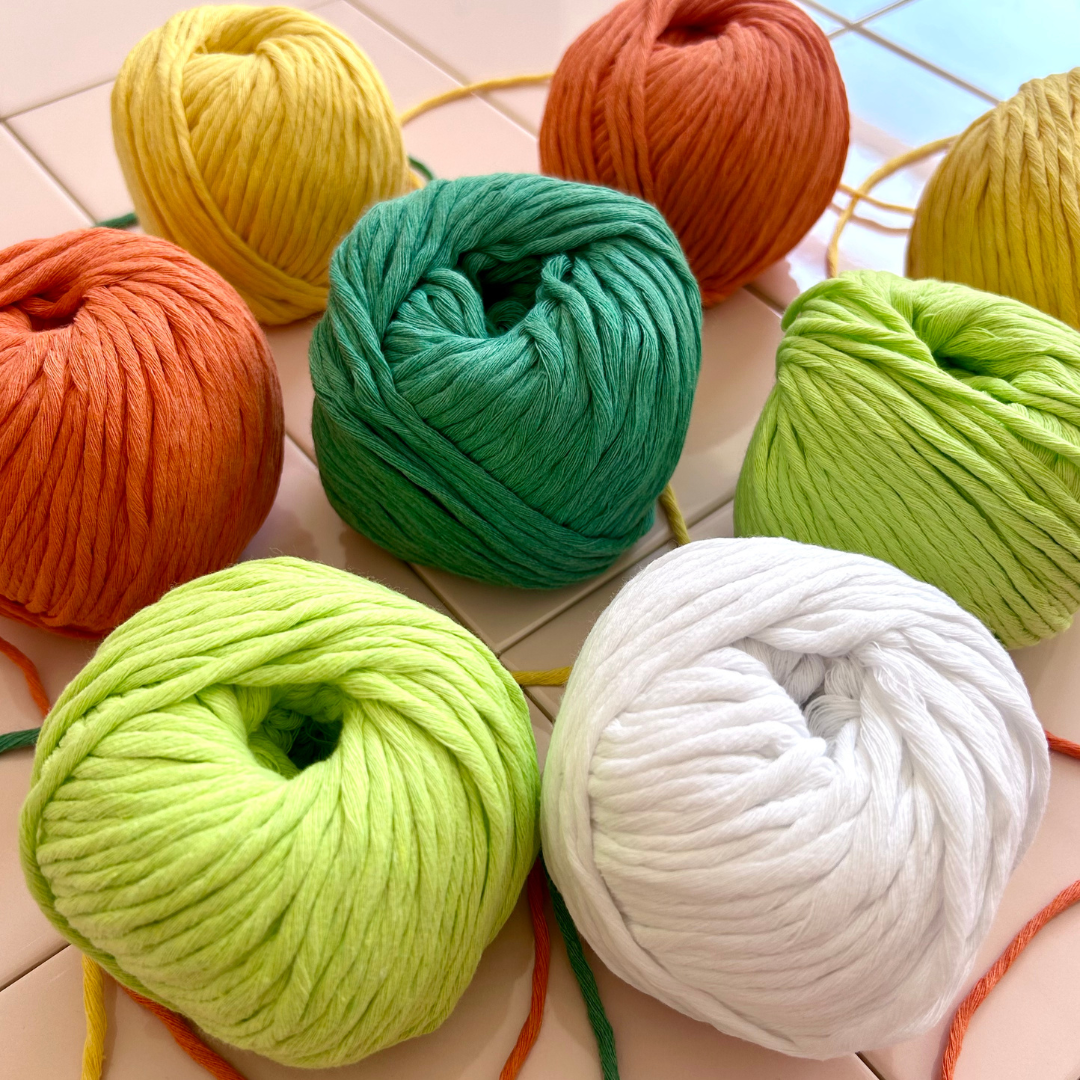 chunky cotton yarn | 100% recycled cotton yarn | for knitting, crochet and macrame