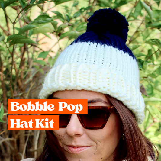 bobble hat knit kit