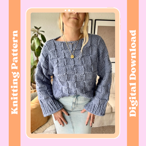 Easy jumper knitting pattern best sale