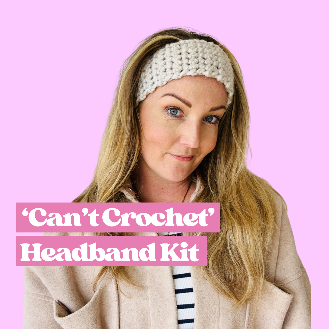 beginner crochet headband kit - learn how to crochet - crochet starter kit