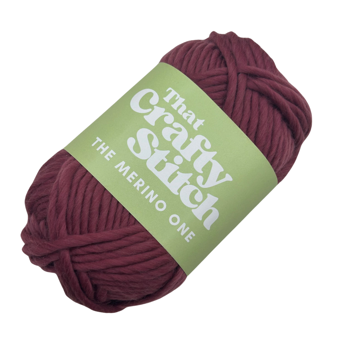 Damson super chunky merino wool