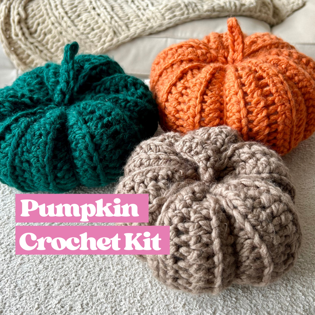 pumpkin crochet kit | beginner crochet kit | autumn | fall pumpkins
