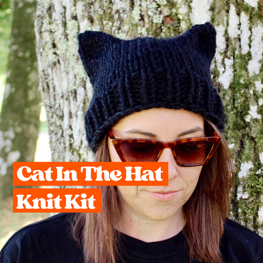 Cat hat knit kit