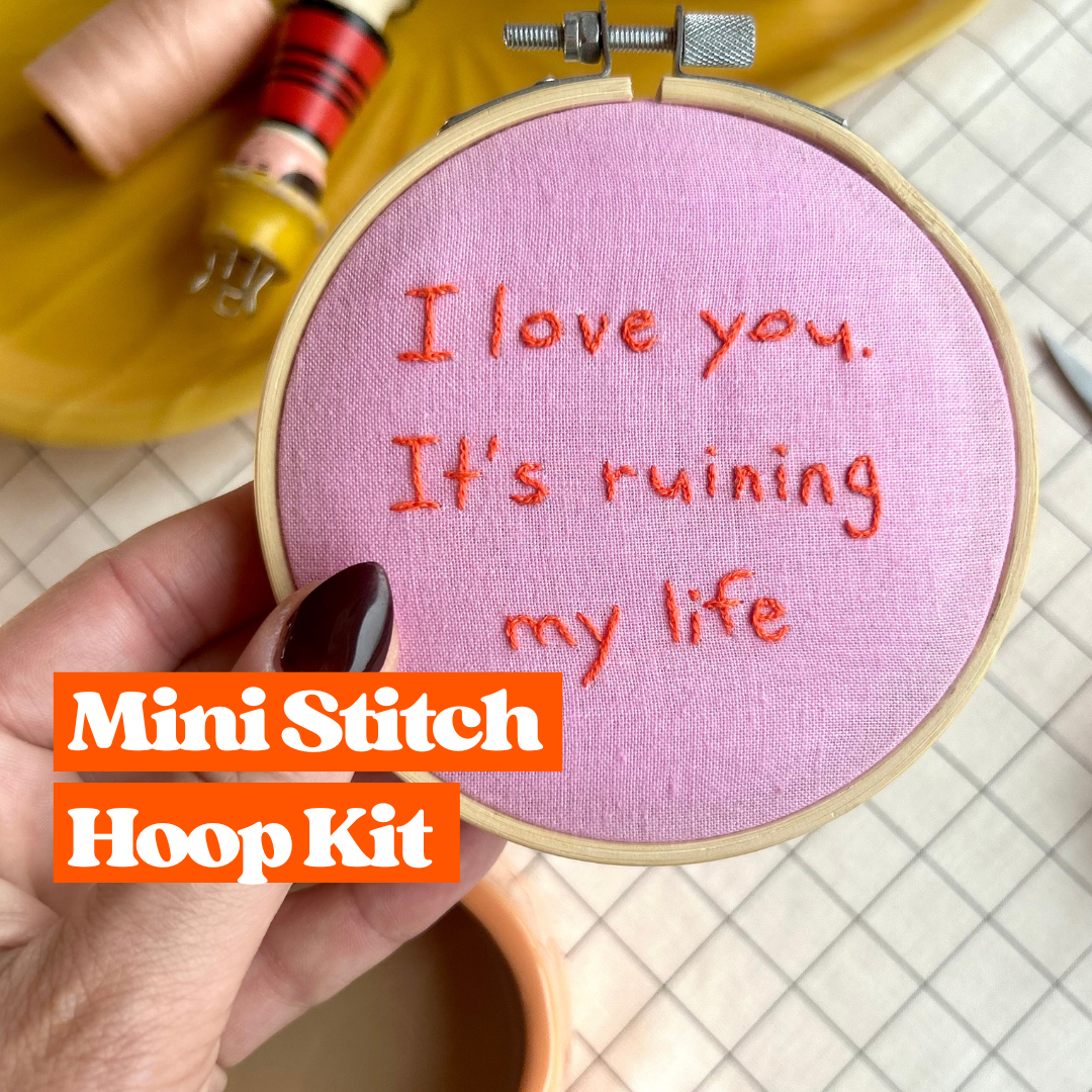 mini embroidery hoop | mini craft kit | craft gift