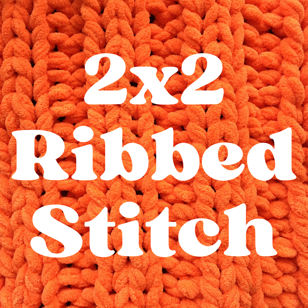 super chunky chenille snood knitting kit - ribbed stitch