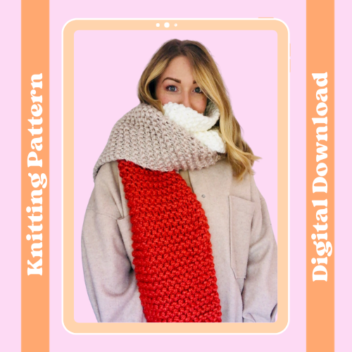 chunky scarf knitting pattern