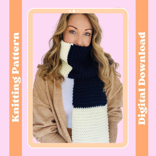 stripe scarf knitting pattern