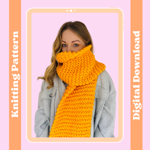 chunky scarf knitting pattern