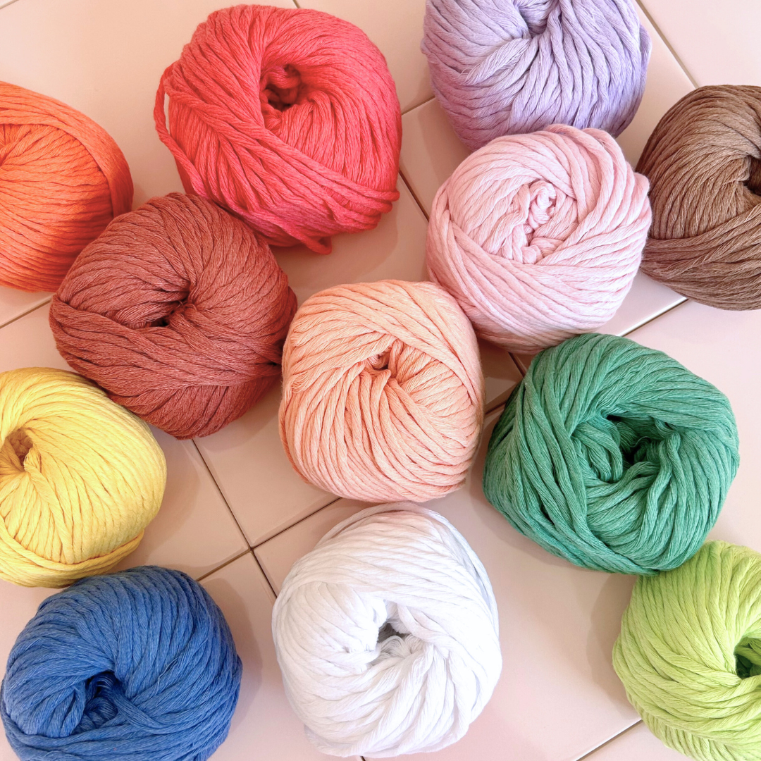 chunky cotton yarn | 100% recycled cotton yarn | for knitting, crochet and macrame