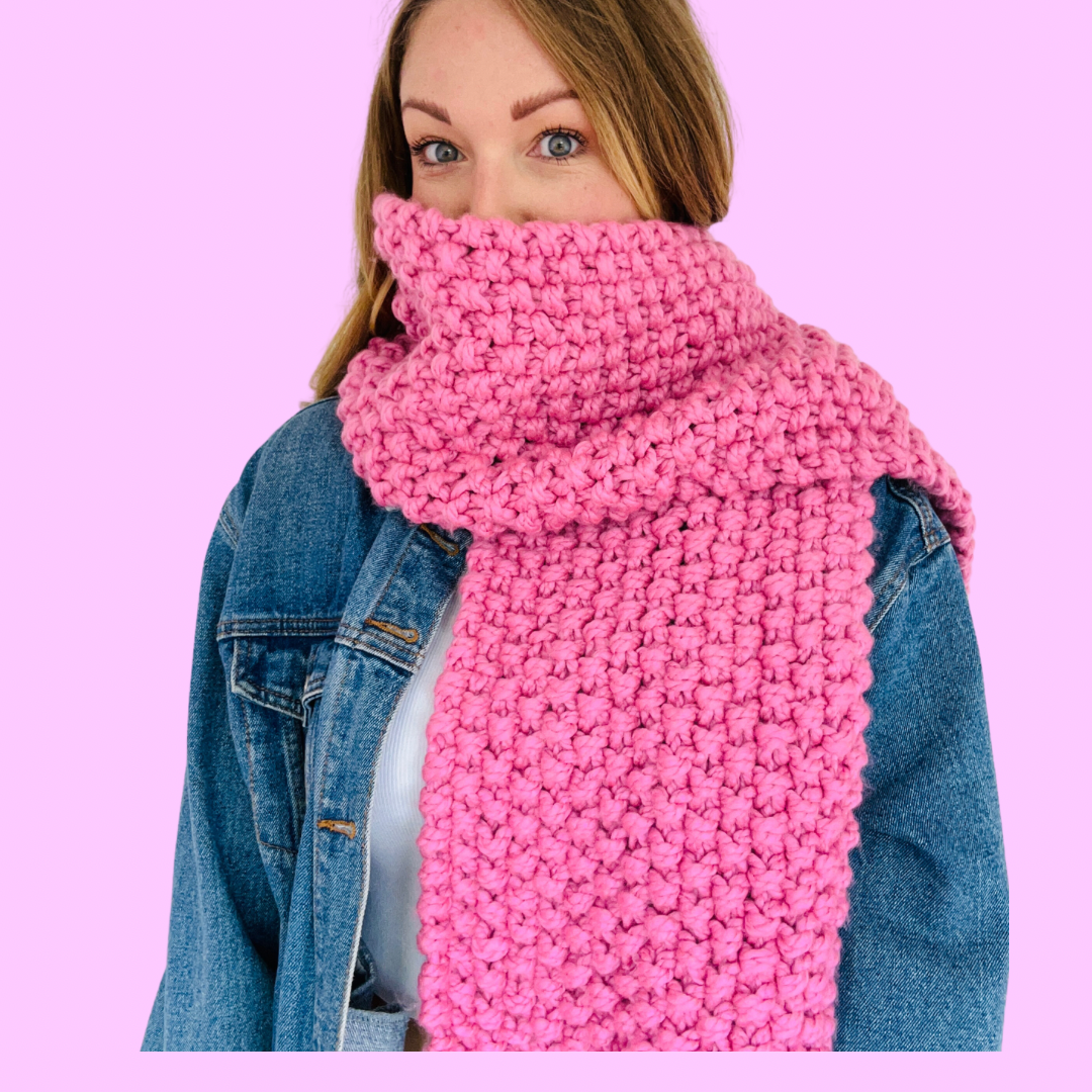 chunky scarf knitting pattern