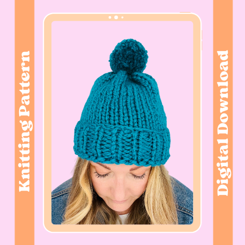 Knitting Pattern Beginner Bobble Hat