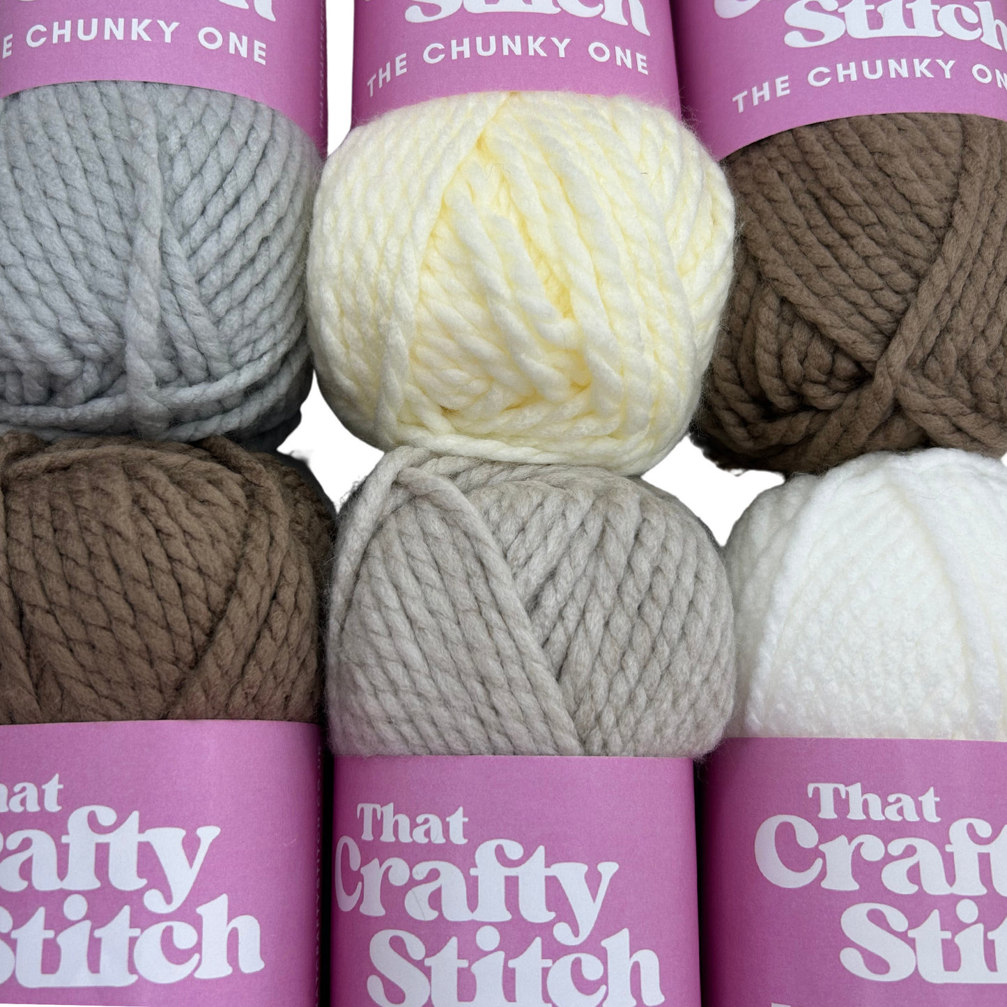 Neutral super chunky yarn