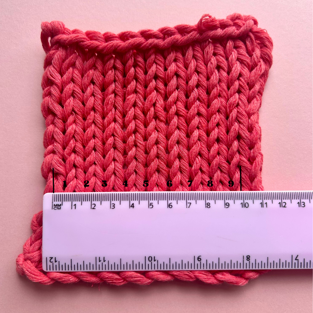 How to measure your stitch gauge in knitting