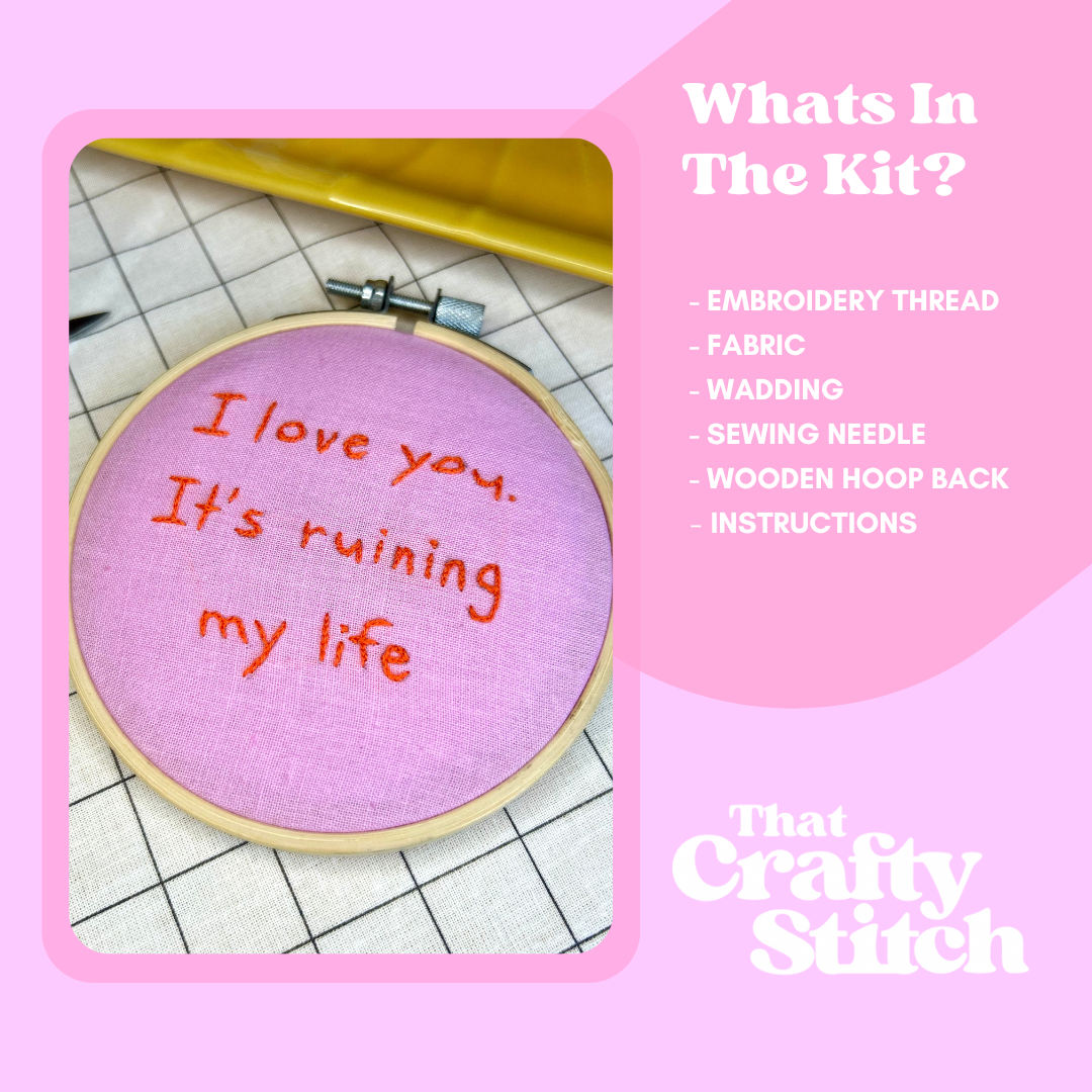mini embroidery hoop | mini craft kit | craft gift