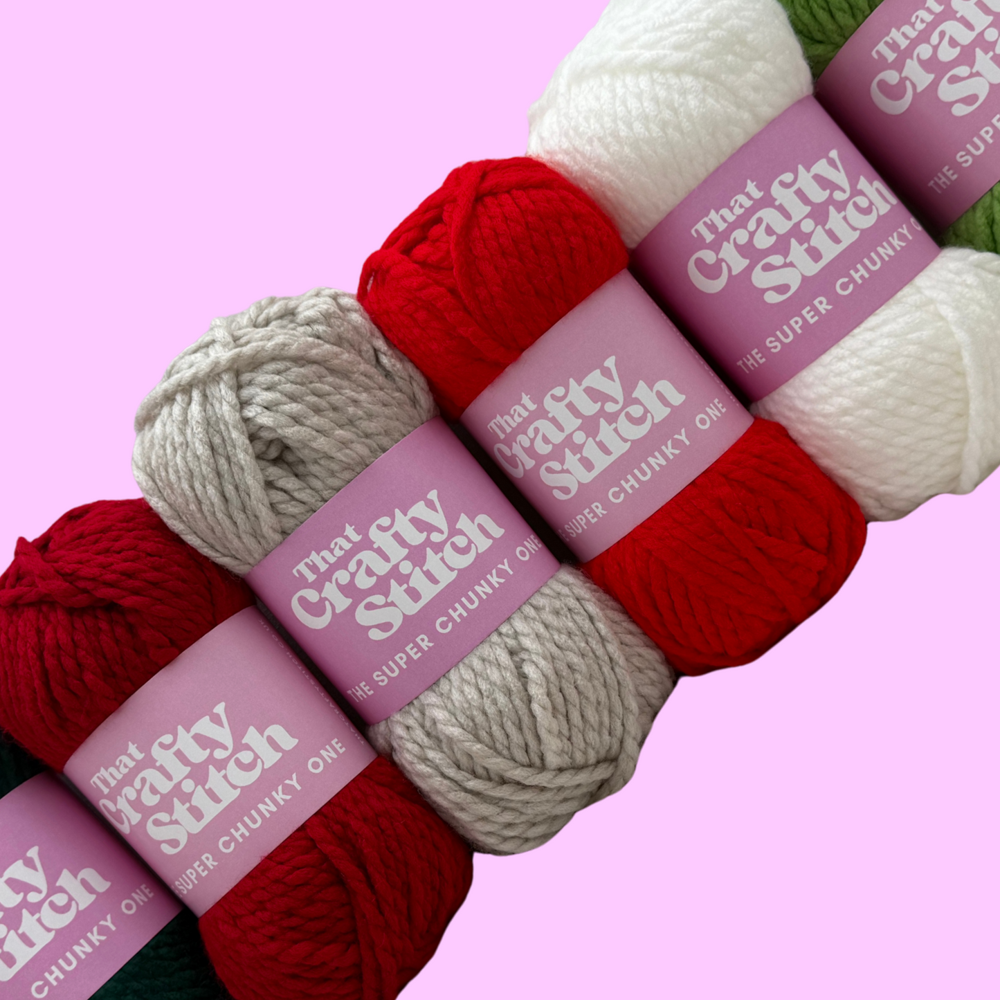 SUPER CHUNKY YARN BUNDLE - Christmas