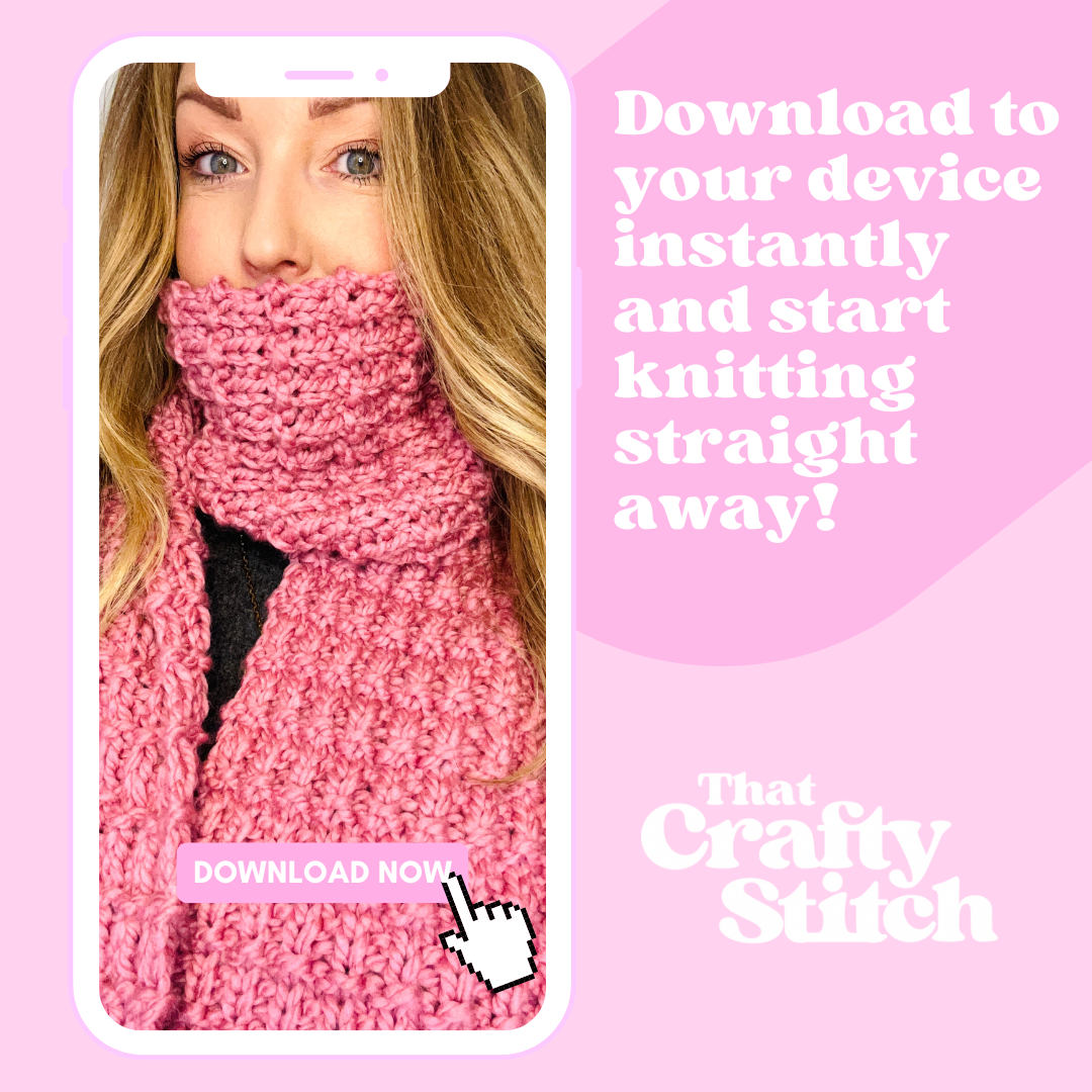 Hurdle scarf digital knitting pattern